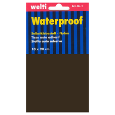 Selbstklebestoff Nylon 10 x 20 cm - dunkelbraun